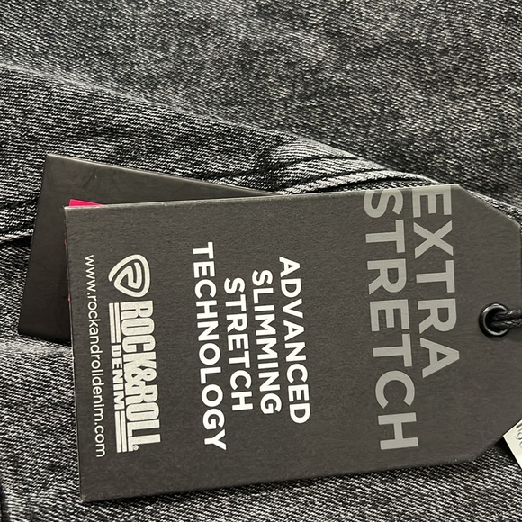 Rock&Roll Denim Charcoal Black Denim Dress with Stretch Women’s XL NWT - Picture 10 of 10